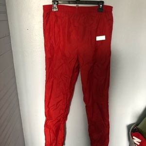 Vintage Adidas red track suit pants